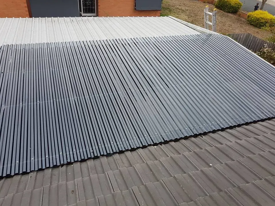 Tiled roof restoration — after