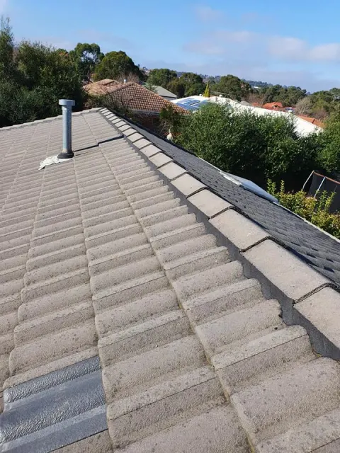 Repaired watertight roof