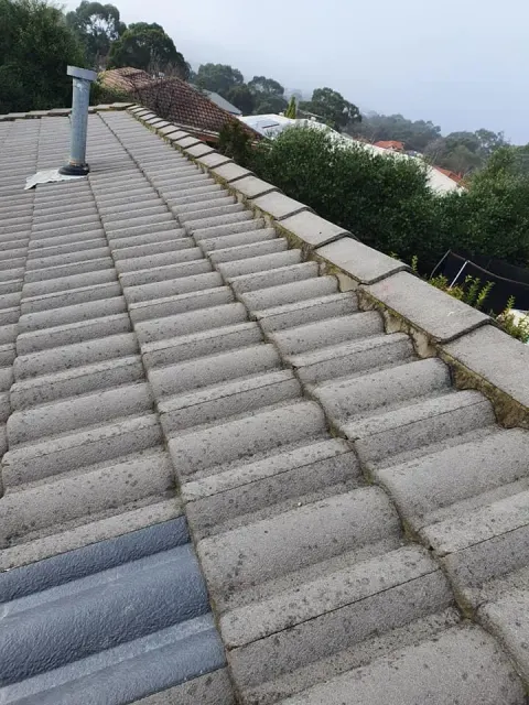 Leaking roof before repair