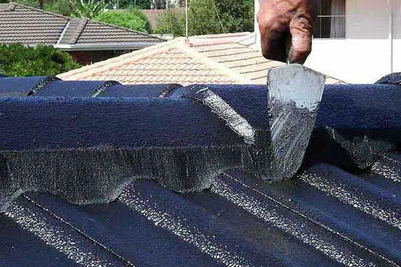 Roof bedding and pointing of ridge caps
