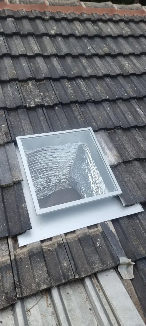 Skylight flashed and sealed on a tiled roof in Melbourne